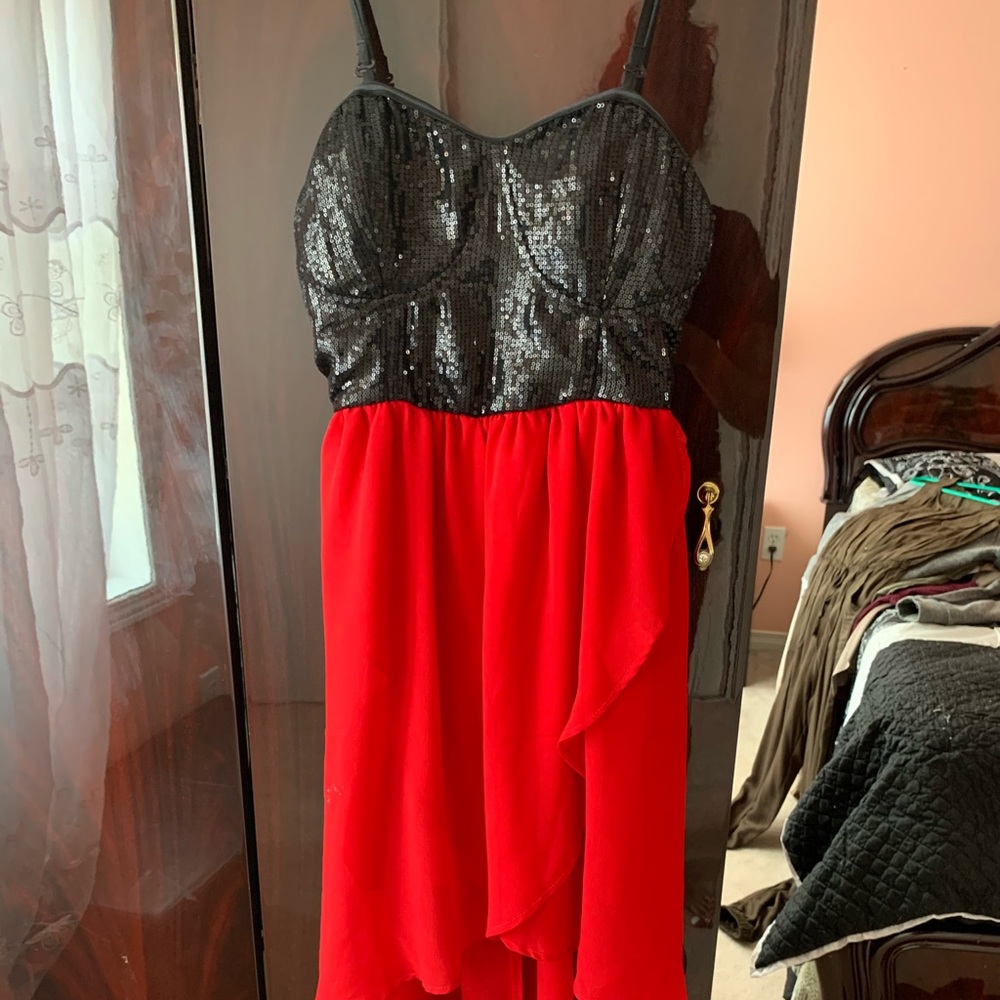 Black sequin dress